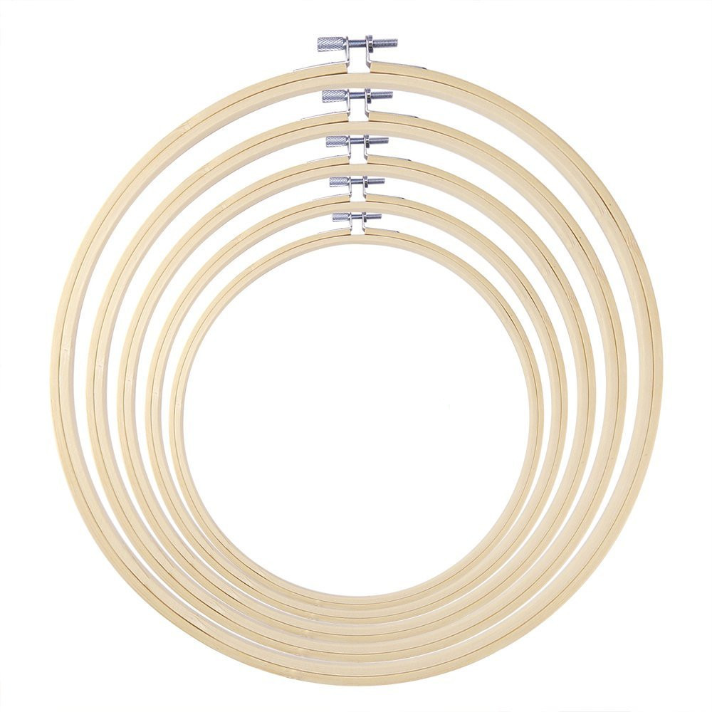 Wood Ring Blank - 30 cm DIY Borduurring Tool Art