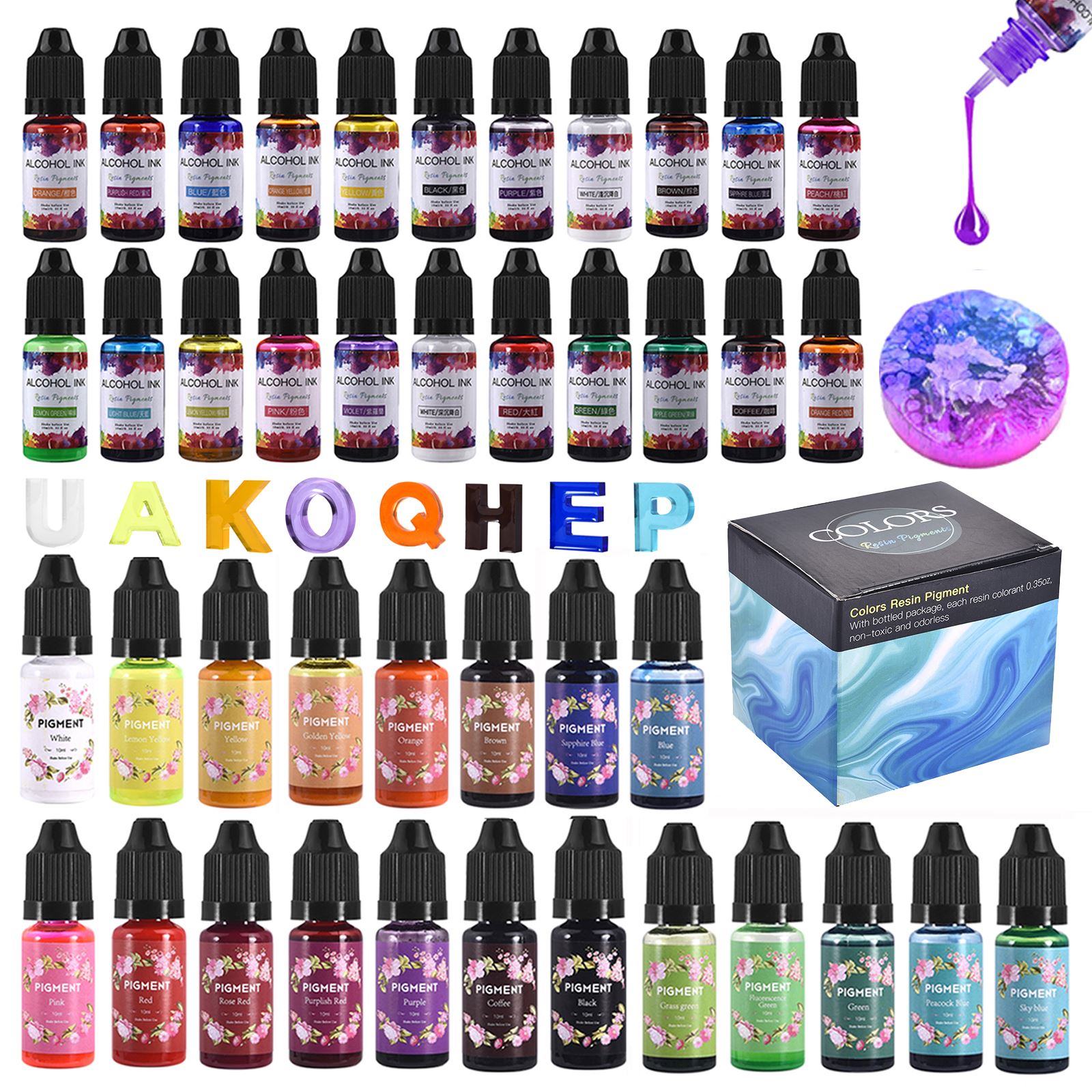 1 Set Hars Pigment Kit Art Ink - Resin Pigment Set recensie en prijs